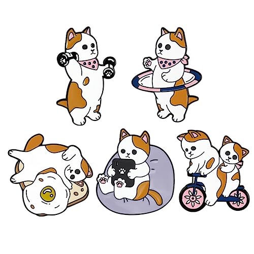 BESPORTBLE 1 Satz Cartoon Broschen Pack Lustige Legierungsanstecker Für Kleidung Taschen Accessoires Designs Für Feiern Für Dekoration 5 Stück von BESPORTBLE