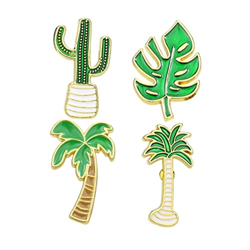 BESPORTBLE Kokosnussbaumbrosche Legierungsbrosche Brustnadel Cartoon Pflanze Kaktusbrustnadel Brosche Schmuck Für Kleidung Tasche Pullover von BESPORTBLE