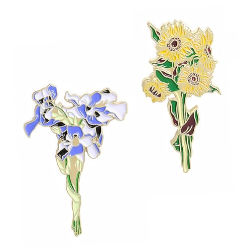 BESPORTBLE 1 Satz Dekorative Brosche Blumenform Anstecknadel Für Kleidung Für Hochzeiten Partys Schmuck Accessoire Für Damen 2 Stück von BESPORTBLE
