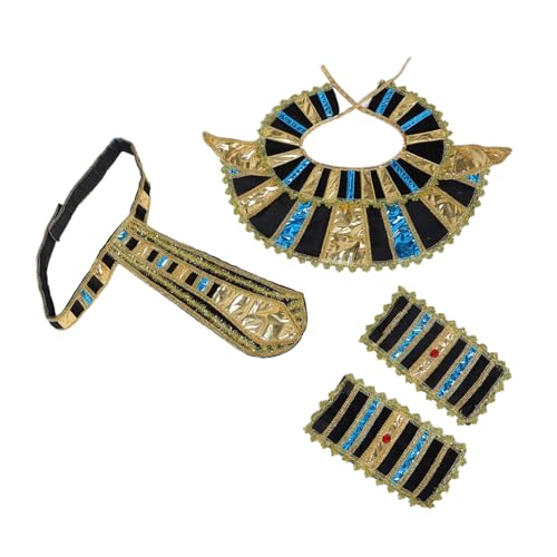 BESPORTBLE 1 Satz Enthält Goldenen Hut Halskragen und Armreifen für Halloween Cosplay und Bühnenaufführungen Leicht Langlebig und BESPORTBLE 1 Satz Enthält Goldenen Hut Halskragen und Armreifen für Halloween Cosplay und Bühnenaufführungen Leicht Langlebig und von BESPORTBLE