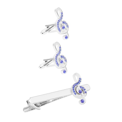 BESPORTBLE 1 Satz Herren Manschettenknöpfe Krawattenklammer mit Stilvolle Accessoires für Business Hochzeiten Eleganter Look Komfortabel Einfach zu Bedienen für zu Besonderen Anlässen von BESPORTBLE