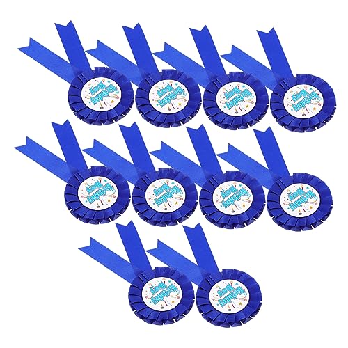 BESPORTBLE 1 Satz Junge Brustschmuck Geburtstagsdeko Broschen Für Kinderfeiern Cartoon Design Ersten Festliche Anlässe 10 Stück von BESPORTBLE