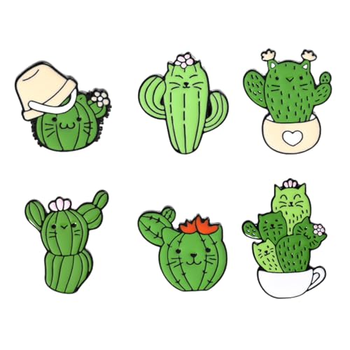 BESPORTBLE 1 Satz Katzenmotiv Brosche Teiliges Lustige Cartoon Anstecknadeln Für Kleidung Taschen Rucksäcke Vielseitiger Schmuck Mit Trendigen Designs Für Männer Frauen 6 Stück von BESPORTBLE