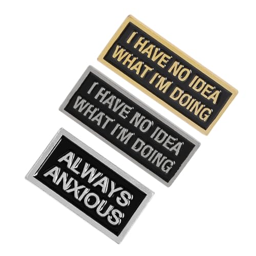 BESPORTBLE 1 Satz Kreative Emaille Brosche Anstecknadel Mit Einzigartigen Designs Vielseitige Abzeichen Für Kleidung Taschen Accessoires Männer Frauen 3 Stück von BESPORTBLE