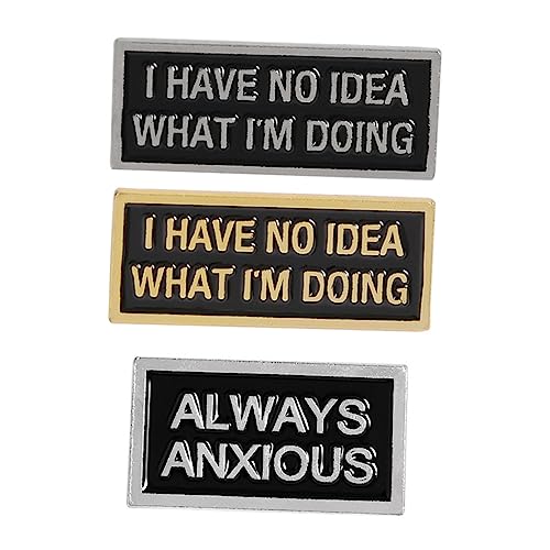 BESPORTBLE 1 Satz Kreative Emaille Broschen Abzeichen Legierung Für Kleidung Taschen Rucksäcke Hüte Unisex Brustnadel Mit Einzigartigem Design Bunten Akzenten 3 Stück von BESPORTBLE