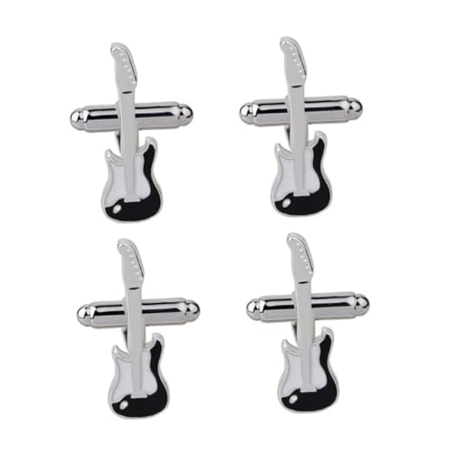 BESPORTBLE 2paare Manschettenknöpfe Für Herren Mit Gitarrendesign Hochwertige Qualität Langlebige Verarbeitung Feine Politur Schöne Farbe Langanhaltender Glanz Geeignet Für Hochzeiten Formell von BESPORTBLE