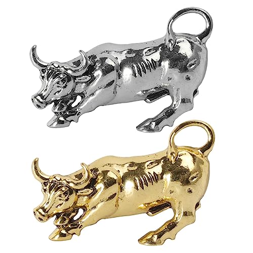 BESPORTBLE Retro Rinderform Brosche 2 Stück Dekorative Brustnadel für Herren Modisches Mantelaccessoire Exquisites Design für Partys und Alltagskleidung von BESPORTBLE