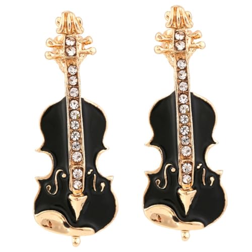 BESPORTBLE 1 Satz Musikinstrument Brosche Dekorative Anstecknadeln Violinen Brosche In Kleidungsform Anstecknadel Emaille Trendige Broschen Modische Geigenbrosche Mit Dekoration 2 Stück von BESPORTBLE