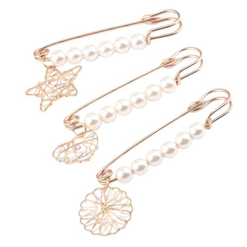 BESPORTBLE 1 Satz Perlen Brosche Für Damen Kleidung Accessoires Dekorative Abzeichen Für Taschen Schals Hüte Jacken Stilvolle Kreative Modebroschen 3 Stück BESPORTBLE 1 Satz Perlen Brosche Für Damen Kleidung Accessoires Dekorative Abzeichen Für Taschen Schals Hüte Jacken Stilvolle Kreative Modebroschen 3 Stück von BESPORTBLE