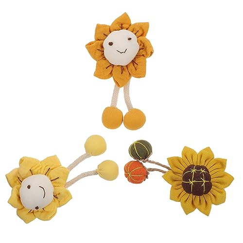 BESPORTBLE 1 Satz Sonnenblumen Broschen Niedliche Anstecker Für Kleidung Taschen Hängedekoration Geschenkidee Für Familie Freunde Langlebig Vielseitig Einsetzbar 3 Stück von BESPORTBLE