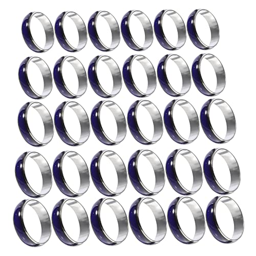 BESPORTBLE 50stücke Farbwechselring Stimmungsringe Für Frauen Junge Mädchen Männer Mit Mischfarbe Und Vintage Design Großhandel von BESPORTBLE