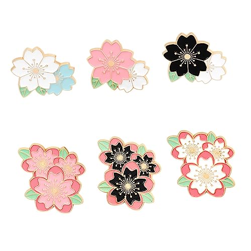 BESPORTBLE 6stücke Broschennadel Aus Orientalische Kirschform Befestigungsbrosche Für Kleidung Corsage-accessoire von BESPORTBLE