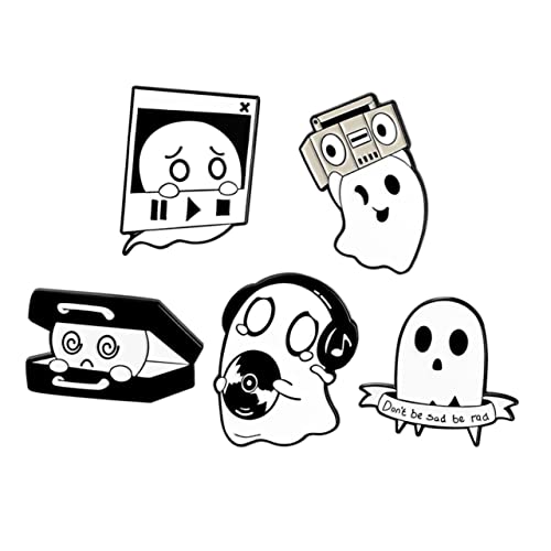 BESPORTBLE 1 Satz Teiliges Cartoon Brosche Mit Geistermuster Legierungs Anstecknadel Für Kleidung Stilvolle Accessoires Für Damen Für Alltagskleidung Besondere Anlässe 5 Stück von BESPORTBLE