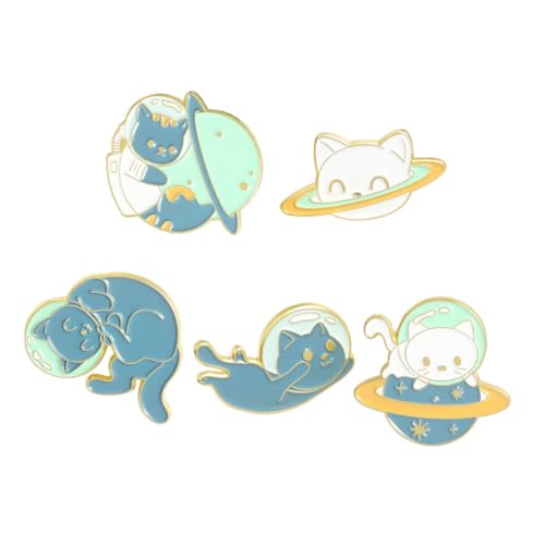 BESPORTBLE 1 Satz Teiliges Cartoon Broschen Für Damen Lustige Tier Anstecknadeln Kreative Niedliche Broschen Für Kleidung Taschen Accessoires 5 Stück von BESPORTBLE