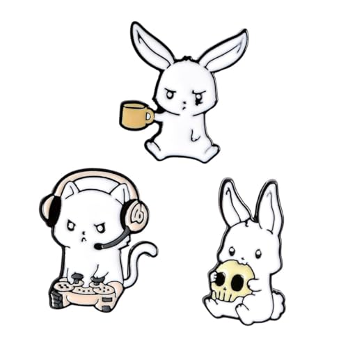 BESPORTBLE 3stücke Tierbrosche Cartoon Broschendekoration Für Damen Kleidungsaccessoires Mit Nadel Für Taschen Pullover Kleider Anzüge Hüte Schals Tücher Etc von BESPORTBLE