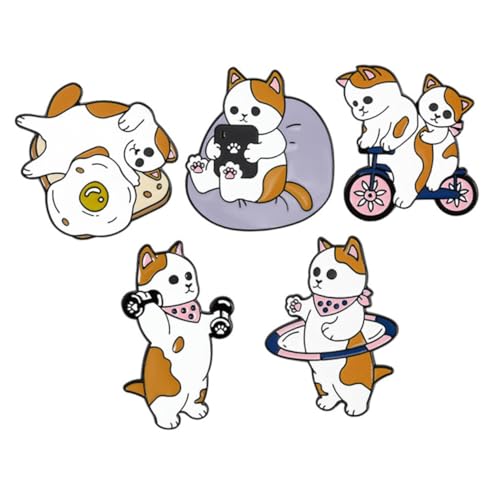 BESPORTBLE 5stücke Cartoon-brosche Für Kleidung Mäntel Taschen Rucksäcke Hüte Bastelarbeiten Brosche Cartoon- Taschen Kleider Rucksack - von BESPORTBLE