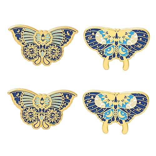 BESPORTBLE 1 Satz Teiliges Kreative Broschen Einzigartige Dekoration Für Kleidung Anstecknadeln Für Partys Schmuck Für Damen Modisches Accessoire 4 Stück von BESPORTBLE