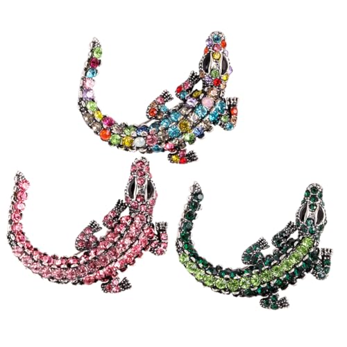 BESPORTBLE 3stücke Stylische Brosche Legierung Mit Strasssteinen Set Für Männer Und Frauen Vielseitig Einsetzbar Als Kragen Anstecknadel Für Kleidung Hüte Und Schals von BESPORTBLE