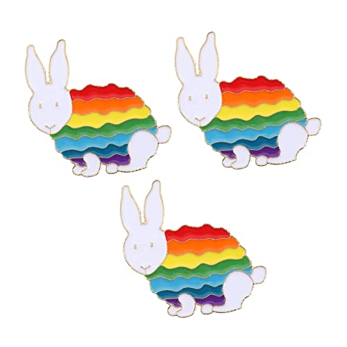 BESPORTBLE 1 Satz Teiliges Regenbogen Tier Emaille Broschen Anstecker Für Damen Kreative Anstecknadel Schmuckdekoration Für Kleidung Taschen Hüte Einzigartiges Für Freundinnen Familie 3 Stück von BESPORTBLE