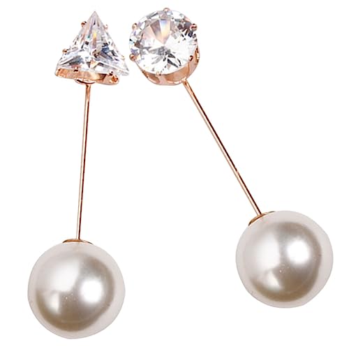 BESPORTBLE 1 Satz Teiliges Retro Perlen Brosche Für Damen Modisches Accessoire Für Schals Kleidung Eleganter Metallverschluss Stilvolle Dekoration 2 Stücke von BESPORTBLE