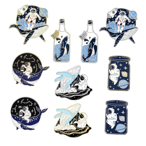 BESPORTBLE 10stücke Pin Brosche Cartoon Planet Glasflaschen Brosche Für Rucksack Jeans Kleidung von BESPORTBLE