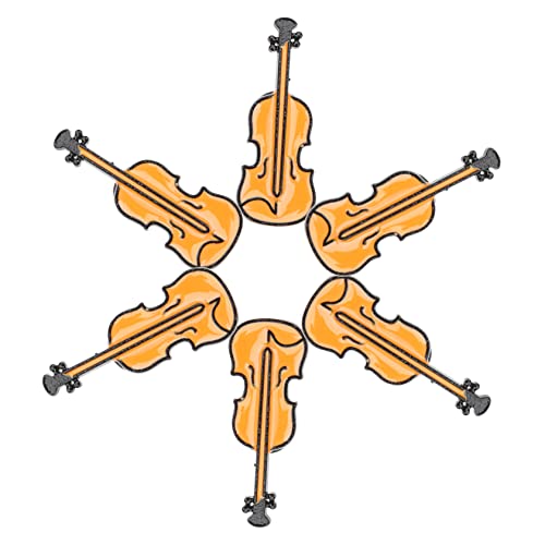 BESPORTBLE 1 Satz Teiliges Violin Anstecknadel Brosche Für Kleidung Kreative Musikinstrumente Für Musiker Damen Herren Langlebig 6 Stück von BESPORTBLE