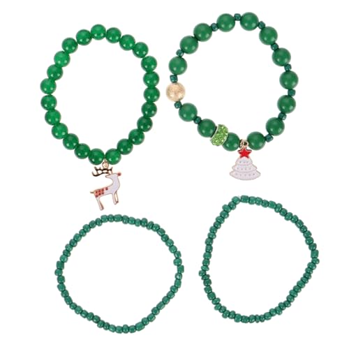 BESPORTBLE 1 Satz Weihnachtliches Armband Set für Mädchen Strang und Perlenarmbänder mit Elastischem Design für Festliche Anlässe und von BESPORTBLE