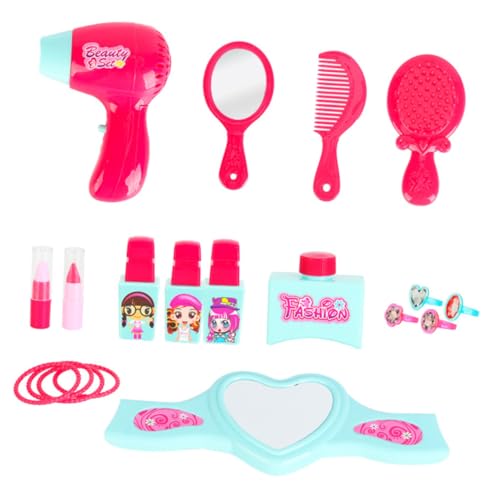 BESPORTBLE 1 Schachtel Kinderschminkkoffer für Mädchen Rosafarbener Kosmetikkoffer mit Simulation Makeup Set Abgerundete Ecken Langlebiges Material Fördert Aufbewahrung und Eltern Junge von BESPORTBLE