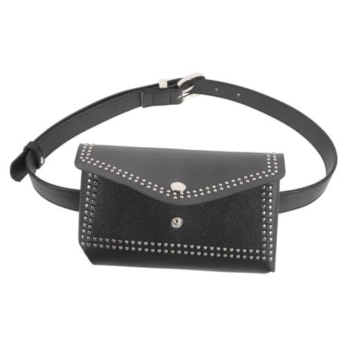 BESPORTBLE Gürteltasche Aus Strapazierfähigem Material Hüfttasche Im Punk-Stil Kleine Stylische Tasche Verstellbarer Riemen Vielseitig Einsetzbar Für Frauen von BESPORTBLE