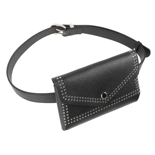 BESPORTBLE Gürteltasche Für Damen Mit Kette Punk-Stil Tasche Kleine Bauchtasche Stylische Hüfttasche Umhängetasche Für Reisen Und Alltag von BESPORTBLE