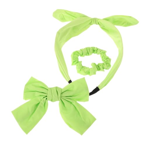 BESPORTBLE Haarschmuck Set Für Mädchen Mit Grüner Schleife Scrunchie Stirnband Und Haarnadeln Haarklammern Und Haargummis Für Kleinkinder von BESPORTBLE