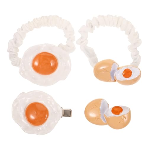 BESPORTBLE Poached Egg Haarclips Lustige Haaraccessoires Leichte Und Bequeme Haarspangen Für Mädchen Für Süßes Design Ei-form von BESPORTBLE