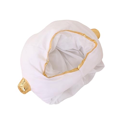 BESPORTBLE 1 Stück Astronauten kopf bedeckung Festival-Kapuzenmütze Plüschmütze fasching kopfbedeckung karneval kopfbedeckung party deko lustiger Hut für Party karnevalsparty verkleiden Weiß von BESPORTBLE