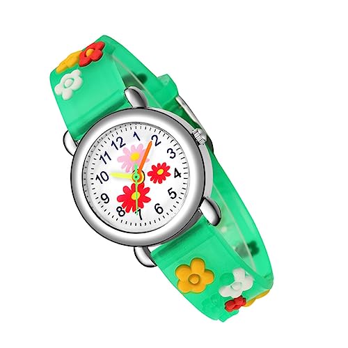 BESPORTBLE 1stück Junge Mädchen Cartoon Uhr Mit Buntem Blumenmuster Sicher Für Für Geburtstage Und Kinderfeste Langlebige Und Bequeme Armbanduhr Für Schüler von BESPORTBLE