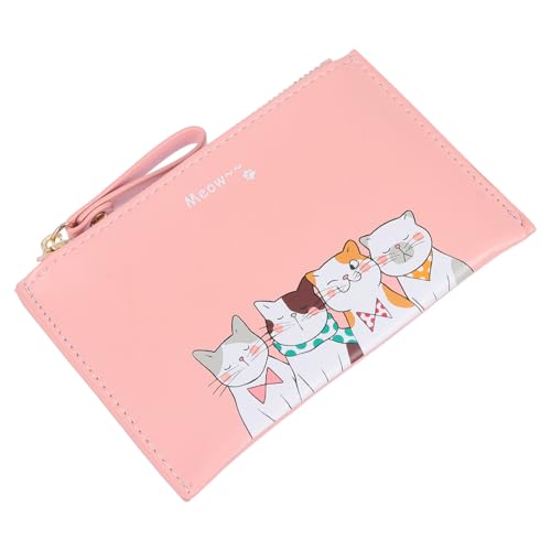 BESPORTBLE 1 Stück Cartoon-Geldbörse Separate Pu Geldbeutel wechseln Brieftasche Pu-Geldbörse Rosa von BESPORTBLE