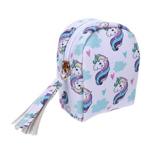 BESPORTBLE 1 Stück Cartoon Münzgeldbörse Süßes Münztäschchen Schmale Münzbörse Für Bezaubernde Mädchen Lustiger Taschenanhänger Organizer Wechselgeldbörse Zur Aufbewahrung Blaue Mini von BESPORTBLE