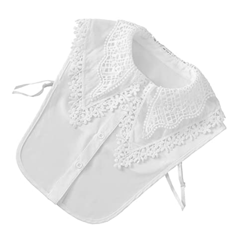 BESPORTBLE Weißer Spitzenkragen Abnehmbar Für Damen Pullover Hemdjacke Kleidungsstücke Dekorative Accessoires Ohne Branding von BESPORTBLE
