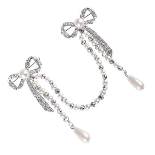 BESPORTBLE Schlichte Brosche Für Frauen Aus Legierung Mit Perlen Schmuck Für Hochzeitskleider Schlichte Broschenkette Für Damen Modische Anstecknadel Für Kleidung Und Hüte Accessoire Für von BESPORTBLE
