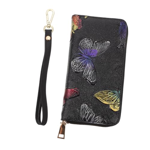 BESPORTBLE Schmetterlingsdruck Geldbörse Damen Kartenaufbewahrungstasche Handytasche Schmetterlingsmuster Schmetterlingsdruck-geldbörse von BESPORTBLE