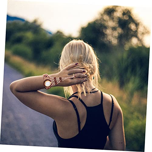 BESPORTBLE Quarzuhr Für Damen Mädchen Kratzfestes Genaue Zeitanzeige Große Arabische Ziffern Handgefertigt Modisches Accessoire Für Alltag von BESPORTBLE