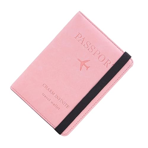 BESPORTBLE Reisepasshülle Etui RFID-geldbörse Aus Pu Material Mit Multifunktions-Aufbewahrungstasche Für Ausweise Und Fotos Geeignet Für Damen Rosa von BESPORTBLE