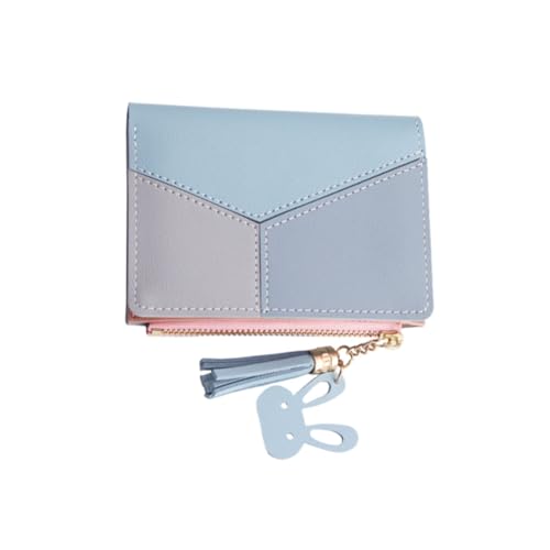 BESPORTBLE Faltbare Damen-geldbörse Vintage Münztasche Retro Wechseltasche Ledertasche Geldbörse Kurze Mehrzeilen Mit Kartenhalter Reißverschluss Für Bargeld Und von BESPORTBLE