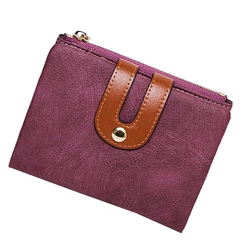 BESPORTBLE Geldbörse Aus Pu- Mit Reißverschluss Faltbare Geldbörse Schnalle Münzfach Aufbewahrungstasche Klein Und Leicht Einfach Zu Tragen von BESPORTBLE