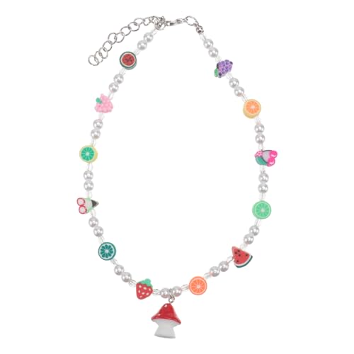 BESPORTBLE 1 Stück Halskette Perlenkette böhmischer Partyschmuck bescherung weihnachten weinachts weinachtsgeschenk Schlüsselbeinkette mit Perlen Nacken-Accessoire Plastik Colorful von BESPORTBLE