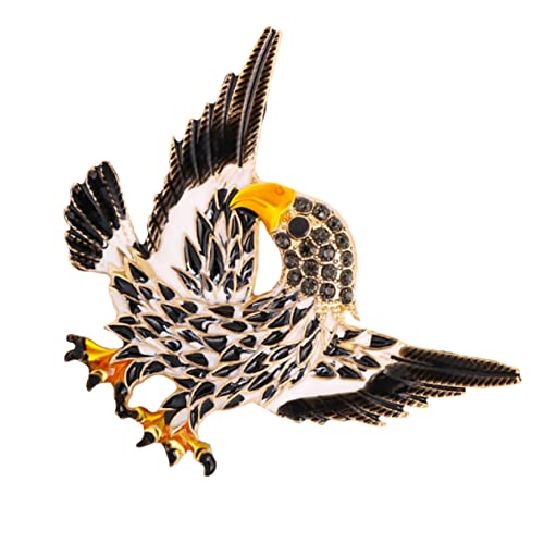 BESPORTBLE 1 Stück Hochwertige Männer Brosche Tierform Stylische Anstecknadel für Kleidung Accessoires für Partys Feiern oder Täglichen Gebrauch Schwarze Vogelbrosche mit Eleganter von BESPORTBLE