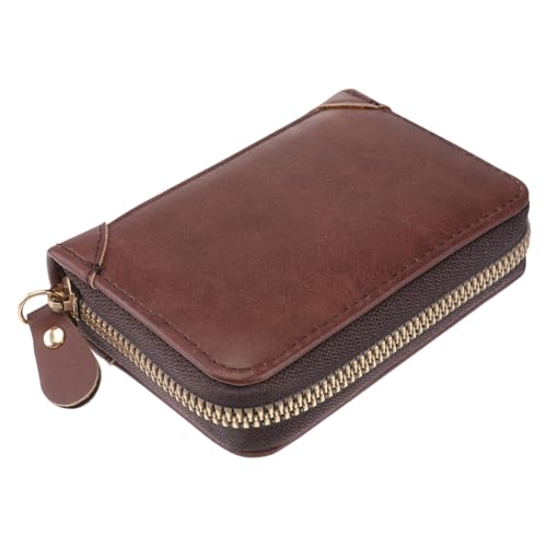 BESPORTBLE Echtleder Portemonnaie Mit RFID-Schutz Bankkartenfach Und Münzfach Kompakt Und Langlebig Für Herren Und Damen Im Täglichen Gebrauch von BESPORTBLE