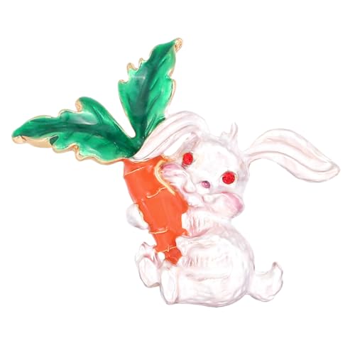 BESPORTBLE 1 Stück Kleine Weiße Häschen-corsage Hase Broschen Für Frauen Broschenstifte Kuscheltier Tier Broschennadeln Sozialbrosche Pin Tierbrosche Für Frauen Broschenzubehör von BESPORTBLE