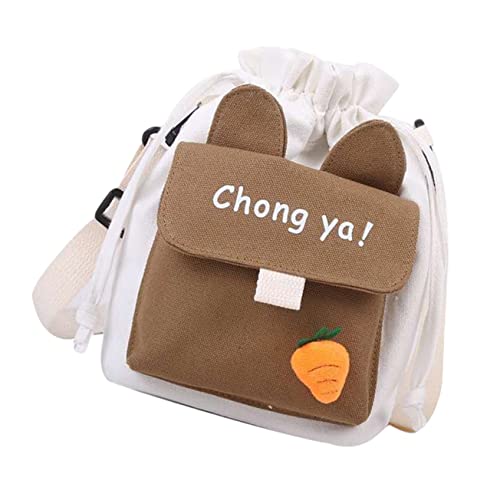 BESPORTBLE 1 Stück Koreanische Damen Umhängetasche Adorable Canvas Schultertasche für Schule Freizeit Reisen Verstellbarer Trageriemen Strapazierfähiges Material Modisches Design BESPORTBLE 1 Stück Koreanische Damen Umhängetasche Adorable Canvas Schultertasche für Schule Freizeit Reisen Verstellbarer Trageriemen Strapazierfähiges Material Modisches Design von BESPORTBLE