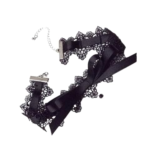 BESPORTBLE 1 Stück Lace Bowknot Choker Halskette Elegantes Spitzenhalsband für Frauen für Partys Hochzeiten Besondere Anlässe Einfaches Anlegen Modisches Accessoire von BESPORTBLE