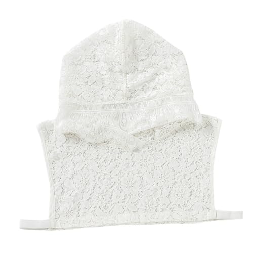 BESPORTBLE 1 Stück Lace Detachable Fake Collar mit Hut für Damen Versatile Spitze Accessoire für Kragenlose Kleidung für Pullover Shirts Blusen Modisches Design für Einen Trendigen Look von BESPORTBLE